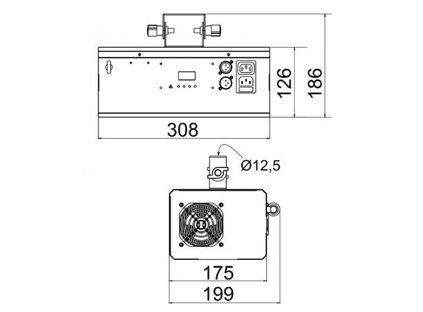 JB SYSTEMS Delusion Wall projector 100W LED, DMX