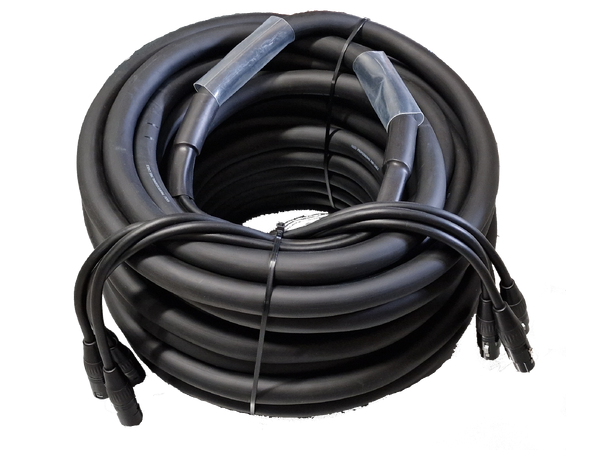 KAGU Multikabel DMX 4 x 4 x 0,22mm², 24m Seetronic 5pin XLR Han - Hun, Sort