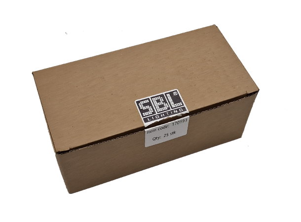 SBL Koblingsklemme 6x6 25 stk, black+red+green+blue+yellow+whi