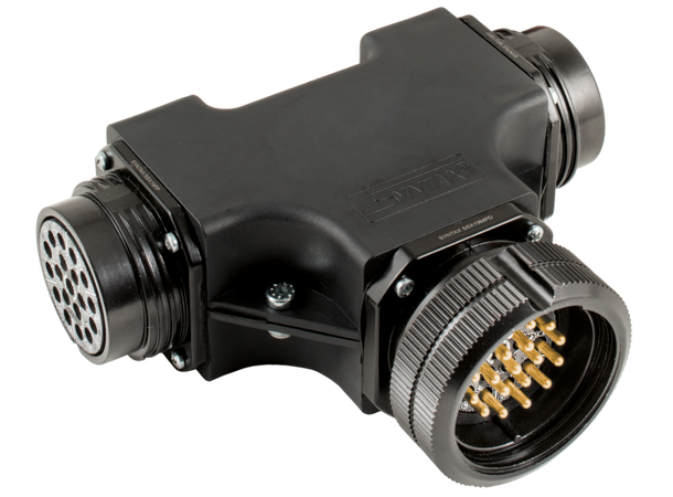 SYNTAX 2-Way Socapex splitter 1 x SSX 19p M til 2 x SSX 19p F, SYNTAX