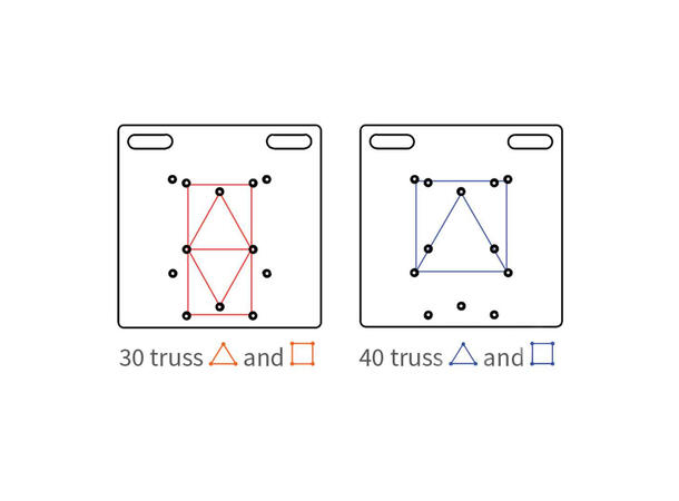 ADMIRAL Baseplate 73cm COMBI 30/40 truss Sort