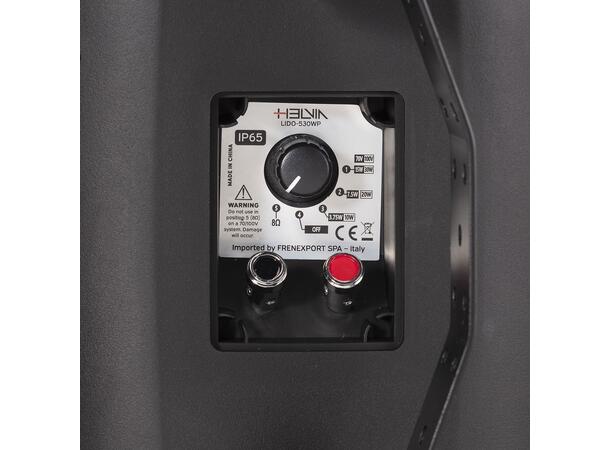 HELVIA LIDO-530 WPB Miljøhøyttaler, IP65 30W, 5.25", 70/100/8ohm, Sort