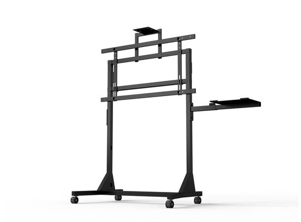 MULTIBRACKETS Gulvtralle basic, VESA 130kg, 900 x 600m,55 - 110", Sort