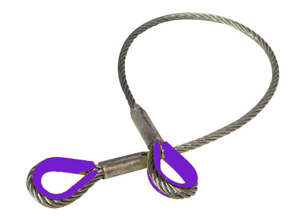 ELLER Stålwire WLL 1t, 7m 6x36 FE WS 1960N, NS-EN 13414 1-3