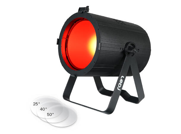 LEDJ 200W COB RGBAL Par 25°, 40° and 50° linser inkludert