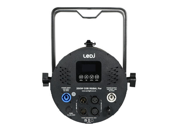 LEDJ 200W COB RGBAL Par 25°, 40° and 50° linser inkludert