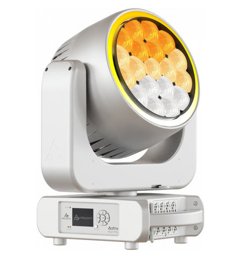 PROLIGHTS ASTRAWASH19PIXWH Moving head 19x40W LED RGBW/FC, 4-54°, Hvit