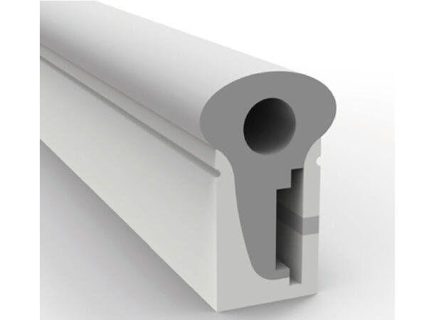 SBL Silikonprofil kit 12 x 25mm 5m, Komplett kit, Uten LED Strip, Hvit