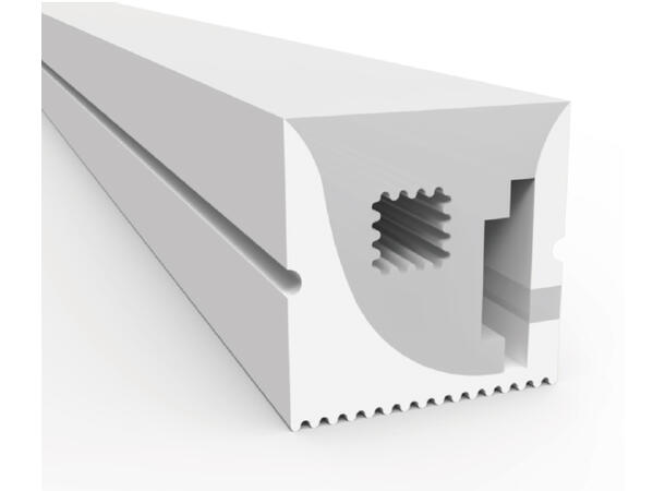 SBL Silikonprofil kit 16 x 16mm 5m, Komplett kit, Uten LED Strip, Hvit