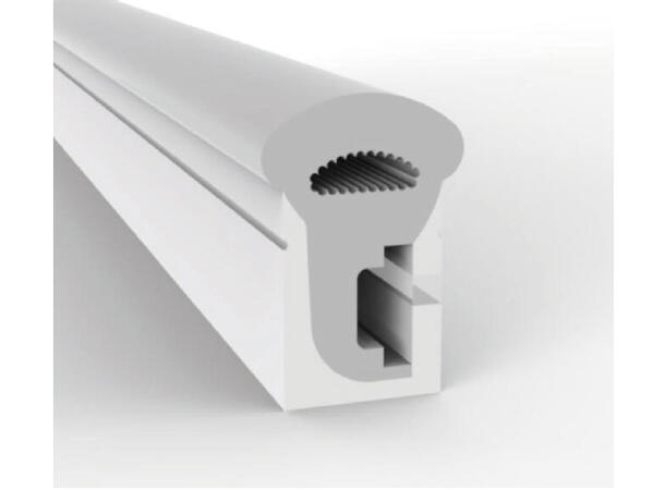 SBL Silikonprofil kit 8 x 15mm 5m, Komplett kit, Uten LED Strip, Hvit