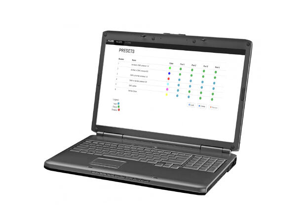 BRITEQ BT-NODE24 MK2 ArtNet/sACN Node 4 x DMX, Gigabit ethernet, 3-pin