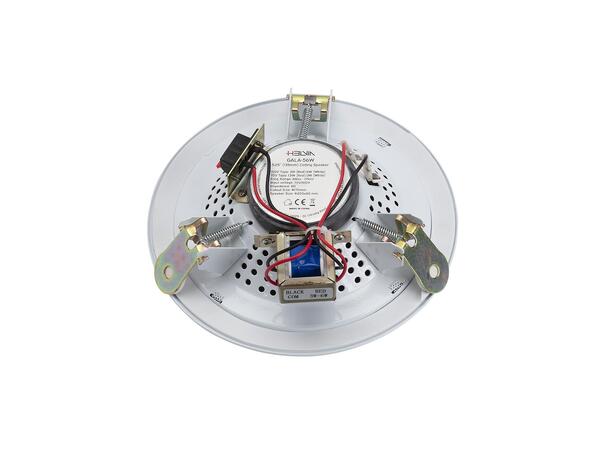 HELVIA GALA-56W Himlingshøyttaler 6W, 5.25", Hvit