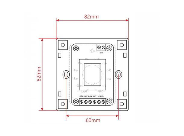 HELVIA MURA 210 Volumkontroll 10W, 12 pos, 70/100V