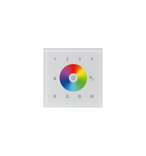 SBL LED Remote RF, Veggmontert RGBW, 4 Zone