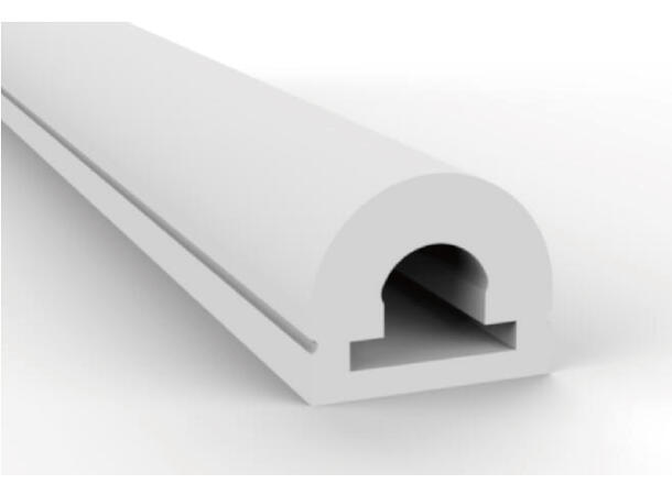 SBL Silikonprofil kit 13 x 13mm 5m, Komplett kit, Uten LED Strip, Hvit