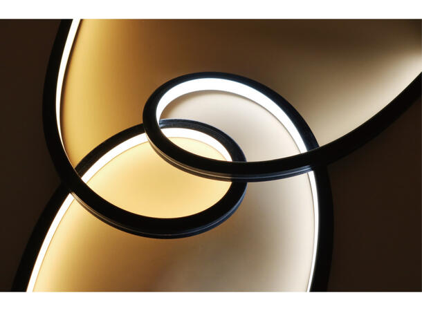 SBL Silikonprofil kit 16 x 16mm 5m, Komplett kit, Uten LED Strip, Sort