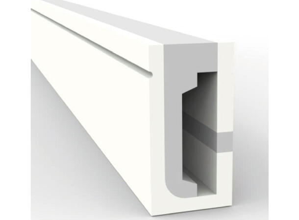 SBL Silikonprofil kit 6 x 12mm 5m, Komplett kit, Uten LED Strip, Hvit