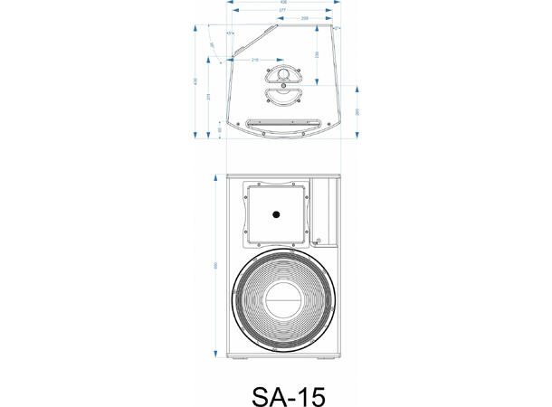 SYNQ SA-15 Aktiv høyttaler 15", 650W RMS, DSP