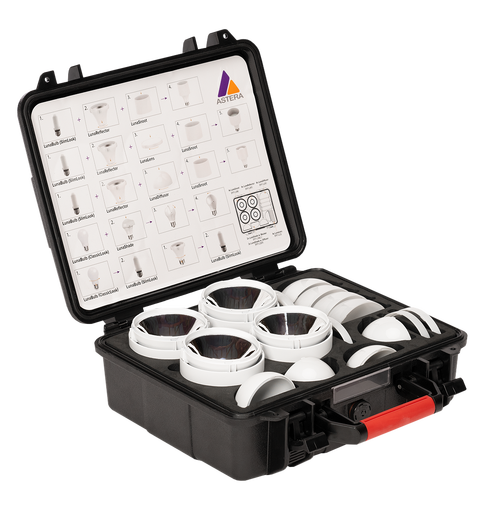 ASTERA FP7-ACCCSE-KIT Accessory kit, E27 4 x Reflector, Lens, Diffusor, Snoot