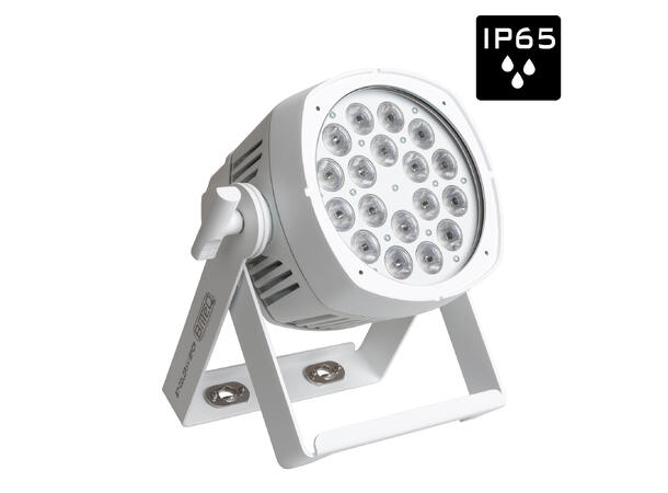 BRITEQ COLORAY 18FCR LED par, IP65 18 x 8W RGBW LED, 20°, RDM, Hvit