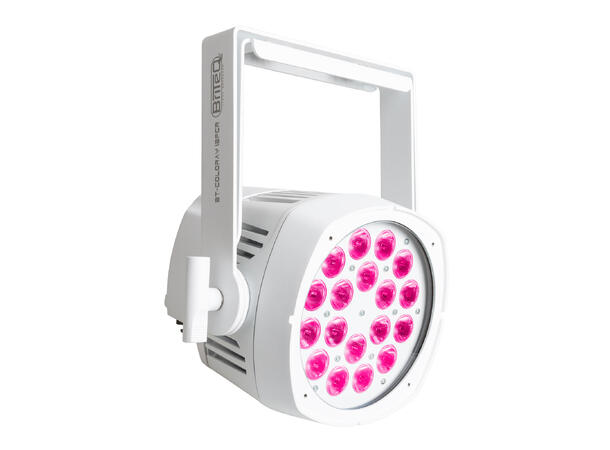 BRITEQ COLORAY 18FCR LED par, IP65 18 x 8W RGBW LED, 20°, RDM, Hvit