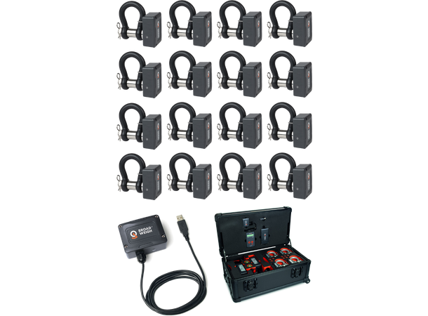 BROADWEIGH 3.25t Loadcell 16-pack 16 x cells w/Base station + case, 2,4Ghz