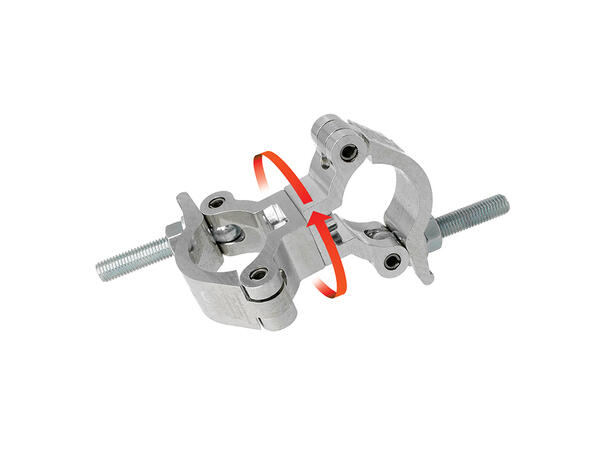DOUGHTY clamp svivelkobling LW Ø48-51mm WLL 300kg, alu, slimline