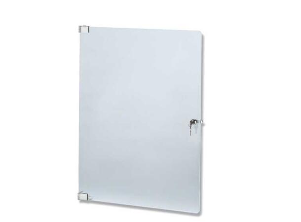 EUROMET Rackdør i plexiglass, 22U Lås og hengsler inkludert. 6mm tykkelse