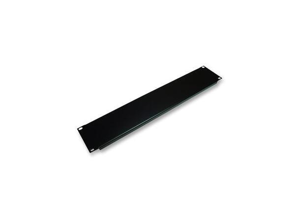 KAGU Blindpanel 2U Stål, med skruer, Sort