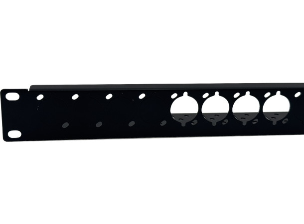 KAGU POP D-panel 1U 19", Stål, Sort