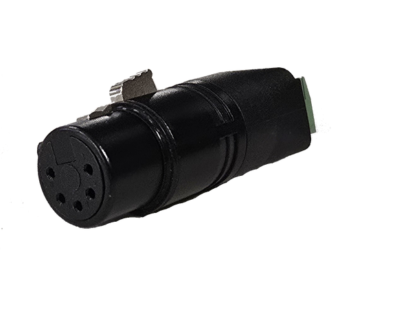 KAGU XLR 5pin Hun - 3pin Skruterminal