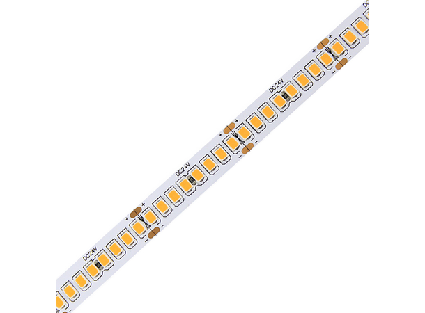 SBL 24V LED Strip 24W/m, Hvit PCB 2m, 10mm, CV, 120 LED pr.m, 2700K WW