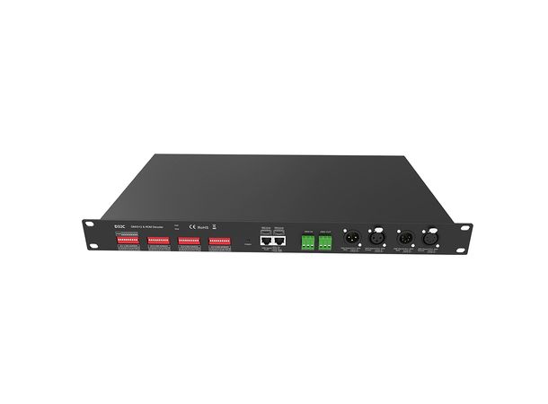 SBL DMX LED Driver CC 32ch, 1U 19" Input 12-48V, Out 32 x 3-36V, DMX512
