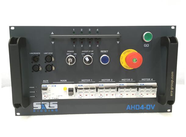 SRS AHD4-DV motorstyring DC, 4ch 6U, 400V 32A inn, 4 x CEE R+Link 