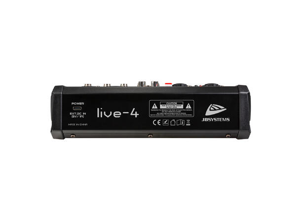JB SYSTEMS LIVE-4 Miksepult 4 x Input (3ch), Bluetooth