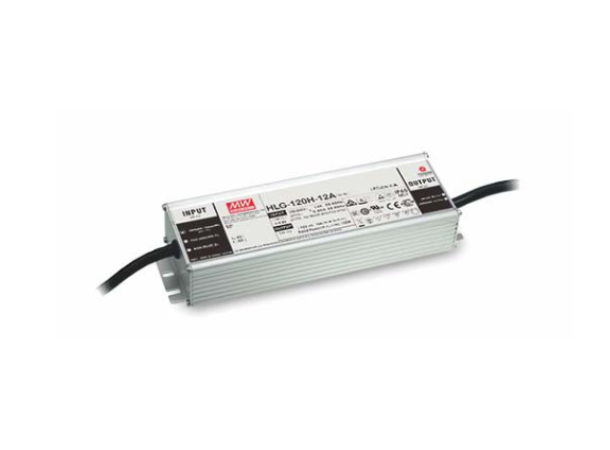 MEANWELL HLG Strømforsyning 12VDC, 150W 12.5A. For LED strip etc. IP 65