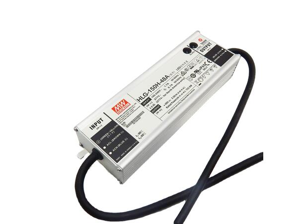 MEANWELL Strømforsyning CV+CC 150W, IP65 44 - 53V CV, 1.92 - 3.2A CC