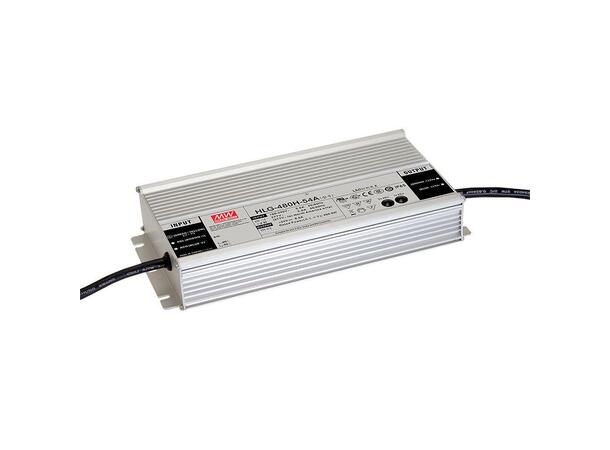 MEANWELL Strømforsyning CV+CC 480W, IP65 44 - 53V CV, 5.0 - 10.0A CC