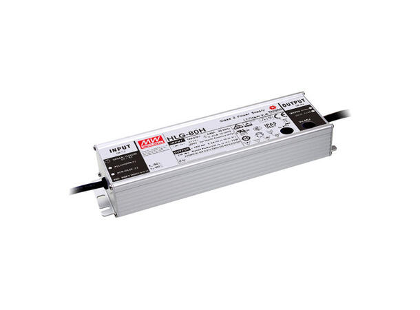 MEANWELL Strømforsyning CV+ CC 80W, IP67 44 - 53V CV, 1.02 - 1.7A CC