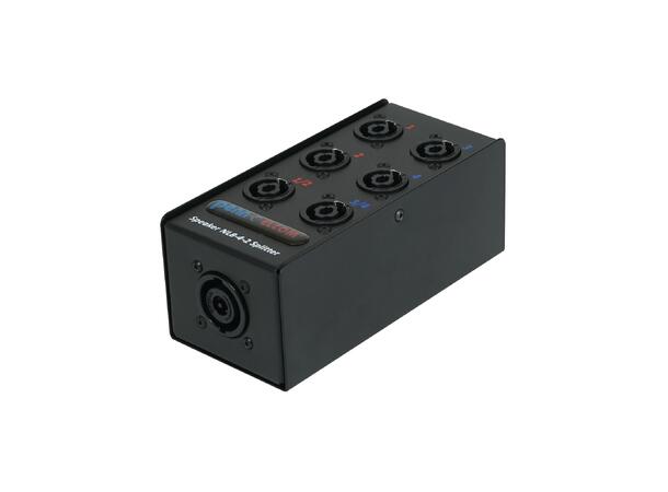 PENN ELCOM 6-Way Speakon splitter Feedthru
