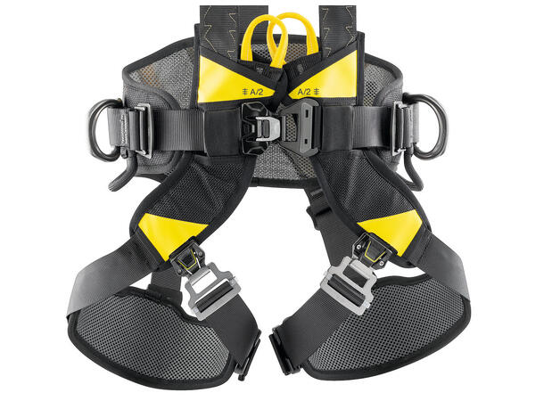 PETZL VOLT Fallsele, str 2 Europeisk versjon, Sort/Gul