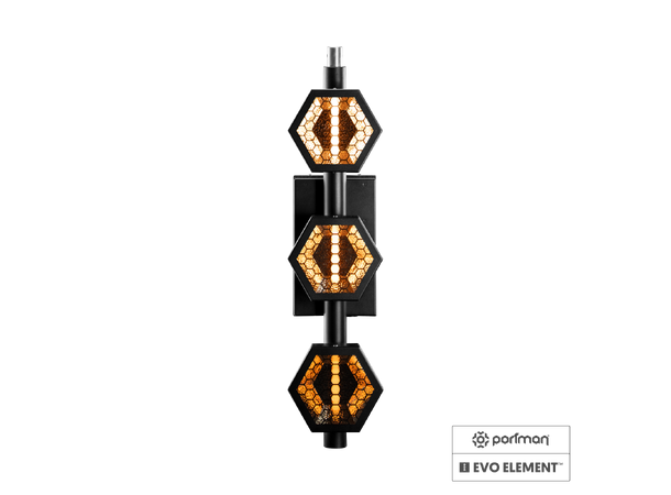 PORTMAN EVO Element retro lamp 3 x 60W HaloLED, 3 x 12W RGBW LED