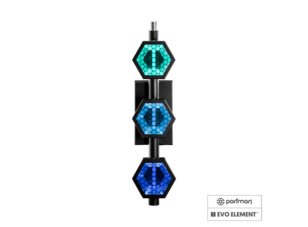PORTMAN EVO Element retro lamp 3 x 60W HaloLED, 3 x 12W RGBW LED