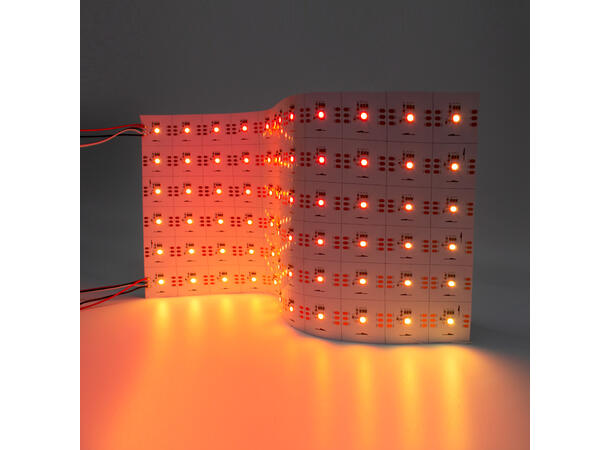 SBL 24V SPI-RGB LED Flex panel, Hvit PCB 240 x 480mm, CV, 72stk LED, 500lm/m, 43W