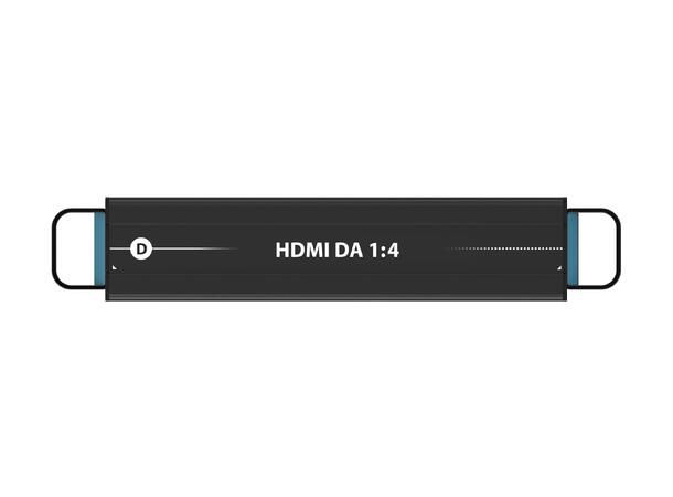 THEATRIXX Splittermodul HDMI 1:4 1 x HDMI inn, 4 x HDMI ut, XVVRF