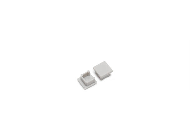 TOPMET Aluprofil SMART10-C2 12x12mm 2m, Sort, Opal & Sort diffusor