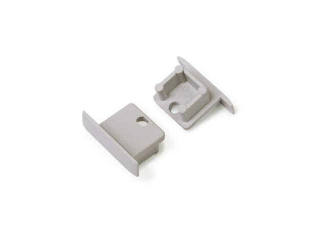 TOPMET Aluprofil SMART10-C2 12x12mm 2m, Sort, Opal & Sort diffusor