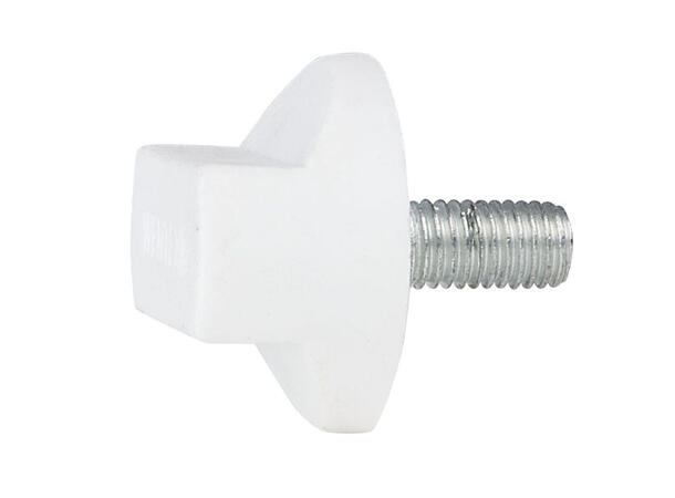 WENTEX 89352 Rotary knob M10x20 (upright), White