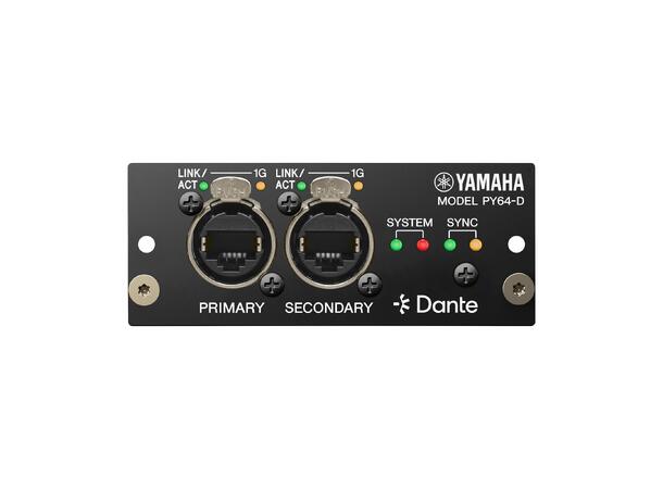 YAMAHA PY64-D Dante interface Card 64 I/O, Til DM7