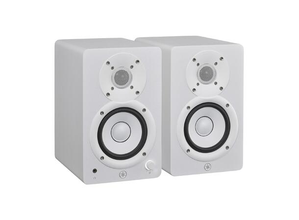 Yamaha HS4W Aktiv studiomonitor sett 4.5", bi-amped, Hvit